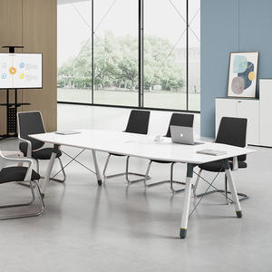 Kurumsal Ofislerde Yönetici Takım Toplantıları için Kablo Yönetimli Modern Tasarım Konferans Masası - Product Image 2