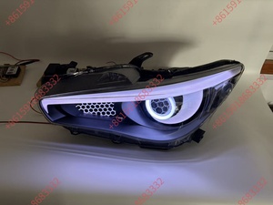Fari Modificati con Design a Rete Cellulare per Infiniti Q50, Fari LED <span class=keywords><strong>RGB</strong></span> - Product Image 6