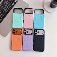 Coque de téléphone magnétique C0236 antidérapante colorée pour iPhone 17 Air 18 Pro Max 16 15 14 13 12 11 Pro