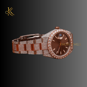 Đồng hồ kim cương moissanite cao cấp với chi tiết cao cấp được thiết kế cho những người đàn ông đánh giá cao sự tinh tế và vô song - Product Image 3