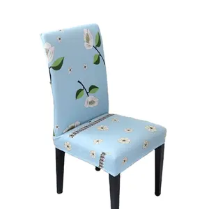 IDOTEX-funda elástica suave para silla de comedor, cubierta de LICRA con patrón para asiento de banquete, protección estampada