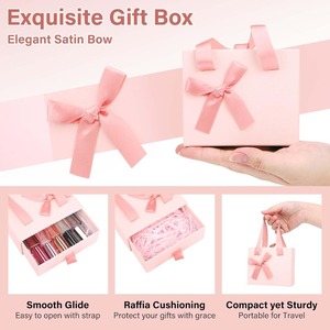 Draw-out pink gift <b>box</b>, suitable for gift giving, <b>empty</b> small gift <b>box</b>, can be customized according to needs - Product Image 2