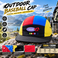 Casquette de baseball OEM personnalisée 100 % coton, motif léopard/à pois vintage, séchage rapide, protection solaire, pour marques d'extérieur, petites commandes, avec logo