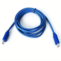 Cable Trenzado USB-C a USB-C, Cable de Carga Rápida PD Tipo-C para Teléfono, Laptop y Tablet