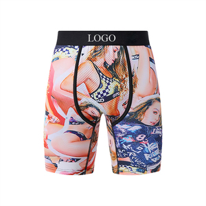 Của nam giới mid-tăng BOXER SHORTS thoải mái in ấn mô hình quần lót thoáng khí vải dệt kim BOXER SHORTS cho nam giới - Product Image 4