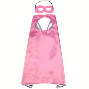 Capa de Satén con Logotipo Personalizado para Adolescentes y Niños, Capa con Máscara para Mujeres, Regalos para Mamá, Disfraz, Cumpleaños, Día Familiar, Regalo para Fiestas - Product Image 1