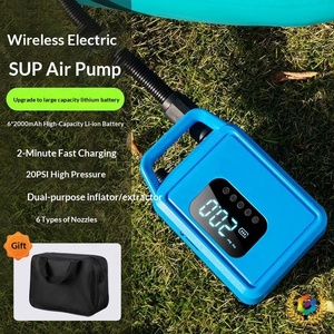 Pompe à air électrique portable haute pression pour <span class=keywords><strong>camping</strong></span> en plein air, pour SUP, bateaux gonflables, bateaux en caoutchouc, planches à pagaie, tentes, montage sur voiture - Product Image 2