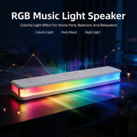 Barre de son Bluetooth RGB en tissu pour ordinateur, TV et home cinéma – Idéale pour les fêtes