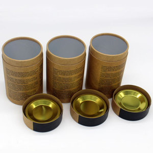 Ống Lõi Giấy Trà Thảo Dược Rỗng Hộp Hỗn Hợp Thảo Mộc Hộp Đựng Ống Xi Lanh Kraft Có Nắp Kim Loại Cửa Sổ - Product Image 3