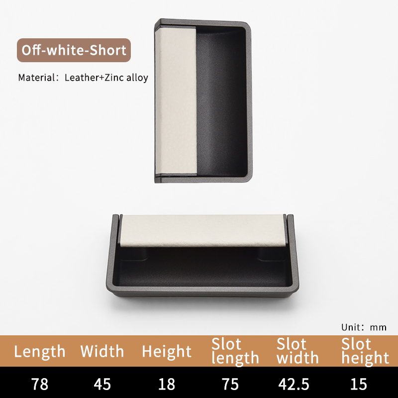 0077 Blanc cassé -- Longueur 78 mm/3,07 po