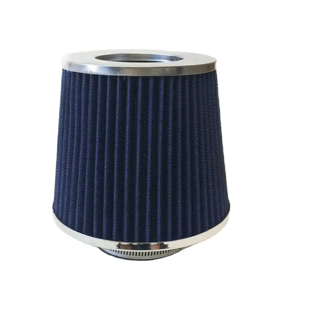 BLUE 3.5 "89mmインレットコールドエアインテークコーン交換品質ドライエアフィルター