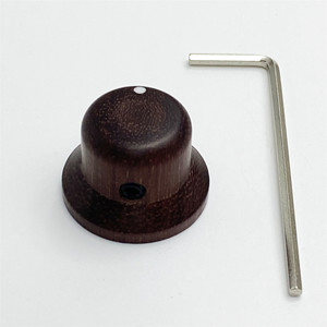 UFO Shaped Rosewood Guitar <strong>Knobs</strong> 6MM High Quality <strong>Volume</strong> Tone Control <strong>Knob</strong> for Electric Guitar Bass Potentiometer Caps - Product Image 1