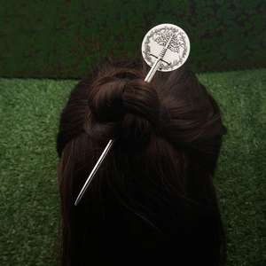Épingle à cheveux rétro nordique style Viking Arbre de Vie, bijou de cheveux classique, accessoires pour femmes. - Product Image 2