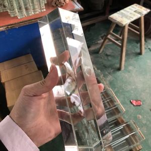 Blocs de verre cristallin solide JYG 50 50 200 240, finement polis, pour la construction, briques de verre décoratives, blocs décoratifs pour murs et artisanat - Product Image 2