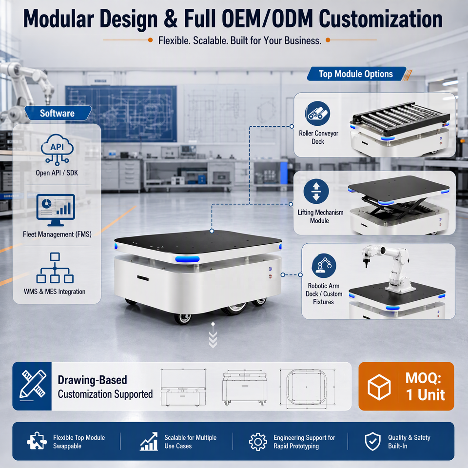 Beer System.drawing 150kg AGV AMR Robot Chassis Open SDK API Custom for System Integrators ...