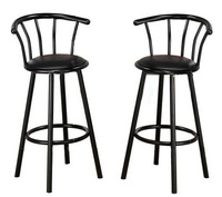 Nouvelle chaise de Bar de Style avec siège rembourré et repose-pieds tabourets de Bar de petit déjeuner pour salle à manger cuisine Bar taverne coin café