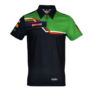 เสื้อโปโลทีมชายแบบกำหนดเอง แห้งเร็ว แขนสั้น ชุดแข่งรถ เสื้อขี่มอเตอร์ไซค์ เสื้อโปโลแข่งรถมอเตอร์ไซค์ - Product Image 2