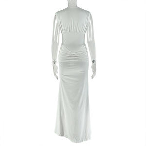 NUOVO ARRIVO Abito da Donna Senza Maniche in Due Colori Vestito Lungo Aderente Elegante per Feste Taglie S-L - Product Image 5