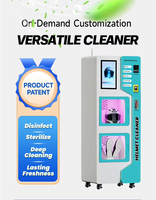 Machine automatique de lavage et de désinfection de casques avec système de paiement par QR code