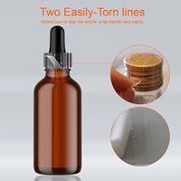 Bandas de PVC Termoencogibles Personalizadas para Botellas de Vino y Frascos de Vidrio - Etiquetas Transparentes Impresas Perforadas a Prueba de Humedad, Tamaños Personalizados