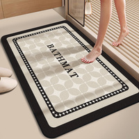 Tapis de bain luxueux en fausse fourrure douce et moelleuse, antidérapants, pour un intérieur de salle de bain élégant