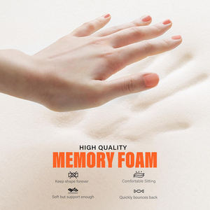 وسادة مقعد لكرسي المكتب، وسائد للجلوس في السيارة لفترات طويلة، وسادة كرسي من الفوم الذاكر للظهر والعمود الفقري لتخفيف آلام العصعص - Product Image 2