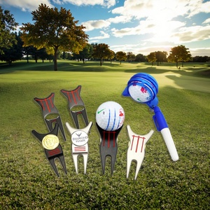 Outil de réparation de divots de golf personnalisé en plastique avec marqueur de balle, motif trou imprimé, coloré, 70 mm - Product Image 6