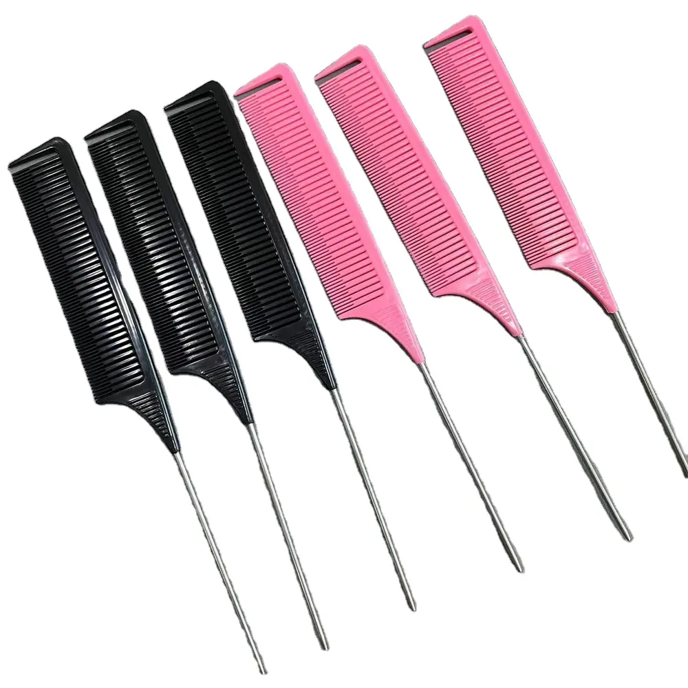 Salon dye parting combs afro highlighted comb hair straightener highlighting comb tools