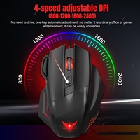 Mouse game mekanik 7 tombol warna-warni, Mouse kabel 7 tombol pernapasan komputer Desktop Laptop Universal