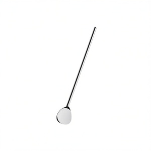 Cuchara para cócteles con pajita para beber, juego de 6 accesorios de barra de acero inoxidable para mezclar bebidas - Product Image 2