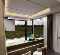 Maison capsule préfabriquée haut de gamme, 2 chambres, 2 étages, maison mobile miniature, maison de vacances hors réseau, vente en gros directe d'usine