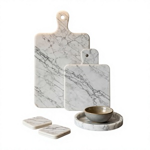 Juego de Tablas de Cortar de Mármol Rectangulares con Asa, Aptas para Lavavajillas, Paquete Combinado - Product Image 1