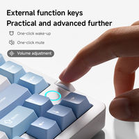 Teclado Mecánico Inalámbrico para Juegos MCHOSE G75 V2 Tri-Modo con Retroiluminación RGB y Grabado Lateral para Hogar/Oficina/Programación