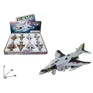 Avión de Juguete de Metal Fundido a Presión de la Fuerza Aérea, Modelo de Avión de Combate de 15 cm con Mecanismo de Retroceso - Product Image 1