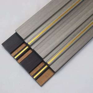 <span class=keywords><strong>Décoration</strong></span> intérieure, panneau mural 3D en <span class=keywords><strong>bois</strong></span> rainuré, panneau mural en PS décoratif - Product Image 4