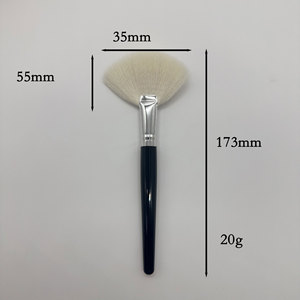 Brocha Aplicadora de Mascarilla <span class=keywords><strong>Facial</strong></span> de Pelo de Cabra Blanco Súper Suave con Logotipo Personalizado, para Tratamiento de <span class=keywords><strong>Peeling</strong></span> con Ácido Glicólico - Product Image 4