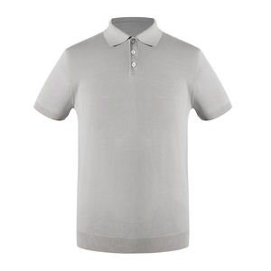 Camiseta de polo para hombre Logotipo informal fino personalizado Moda de verano Prendas de punto Polos de manga corta Suéter Prendas de punto - Product Image 1