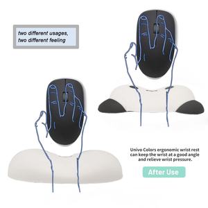 Phim hoạt hình Ergonomic chuột Pad hỗ trợ cổ tay, 3D Gel cổ tay phần còn lại Non-Slip động vật Kawaii Gấu - Product Image 4