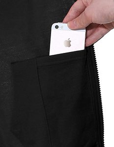 Sweat-shirt à capuche léger à fermeture éclair et à manches longues pour homme, vêtement de haute qualité avec poche Kanga, couleur unie, vente en gros - Product Image 6