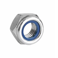 Écrou de blocage en acier inoxydable 304, zingué, filetage à gauche, corps hexagonal, pour usage industriel et minier