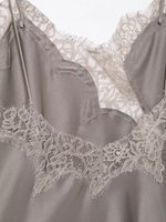 TAOP&ZA Nouvelle Collection Printemps 2026 : Haut sans manches élégant et stylé à ourlet asymétrique et bordure en dentelle (5919105)