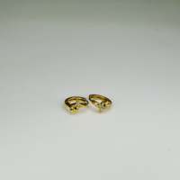 Boucles d'oreilles en cristal, acier inoxydable 316L, placage or PVD, bijoux durables et résistants