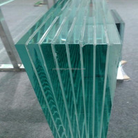 Modern design helder gelaagd glas voor supermarkten, prijs per m²