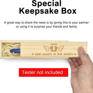 Caja de Regalo para Anuncio de Embarazo Pafu, Caja Personalizada para Prueba de Embarazo, Caja de Recuerdos Personalizable DIY - Product Image 2