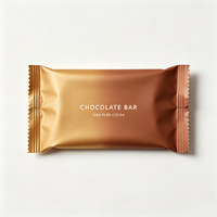 Emballage alimentaire à faible MOQ avec scellage arrière pour sachets de bonbons, biscuits, barres protéinées, énergétiques, aux champignons et au chocolat