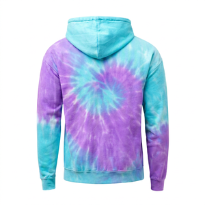 เสื้อฮู้ดดี้ผู้ชายแบบใหม่ พิมพ์ลายดิจิตอล ย้อมสีแบบไทได ผ้าฟลีซ 100% คอตตอน สำหรับฤดูหนาว เป็นมิตรกับสิ่งแวดล้อม มีกระเป๋า ทรงปกติ - Product Image 2
