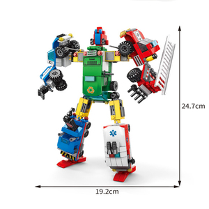 6-In-1 Stedelijke Mech Robots Bouwsteenset Assembleren Speelgoed En Educatieve Auto Voor Kinderen Van 5 Tot 7 Jaar - Product Image 1