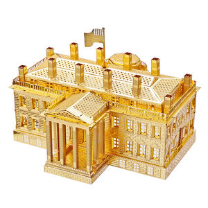 <span class=keywords><strong>Piececool</strong></span> la Maison Blanche Architecture Puzzles <span class=keywords><strong>3D</strong></span> en métal Kits de construction de modèles DIY Puzzle Cadeau de Noël pour adolescents ou adultes - Product Image 1