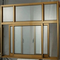 Fenêtre Coulissante en Aluminium Insonorisée Grande avec Cadre en Bois Philippines, Fenêtre en Verre Coulissante en Aluminium pour Maisons
