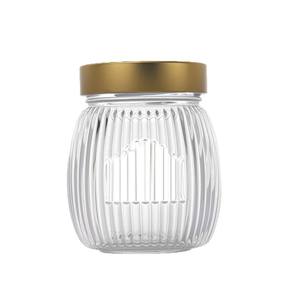 Bocaux en verre hermétiques transparents à rayures, grande capacité, pour confiture, cornichons, miel et sauces, avec couvercle à vis, 250ml, 380ml, 500ml - Vente en <span class=keywords><strong>gros</strong></span> - Product Image 5